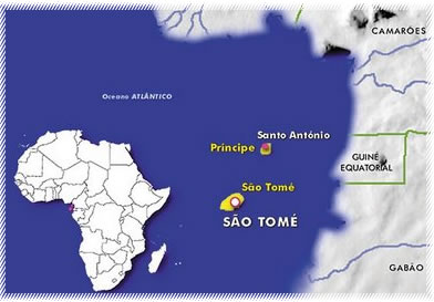 São Tomé e Príncipe - Localização